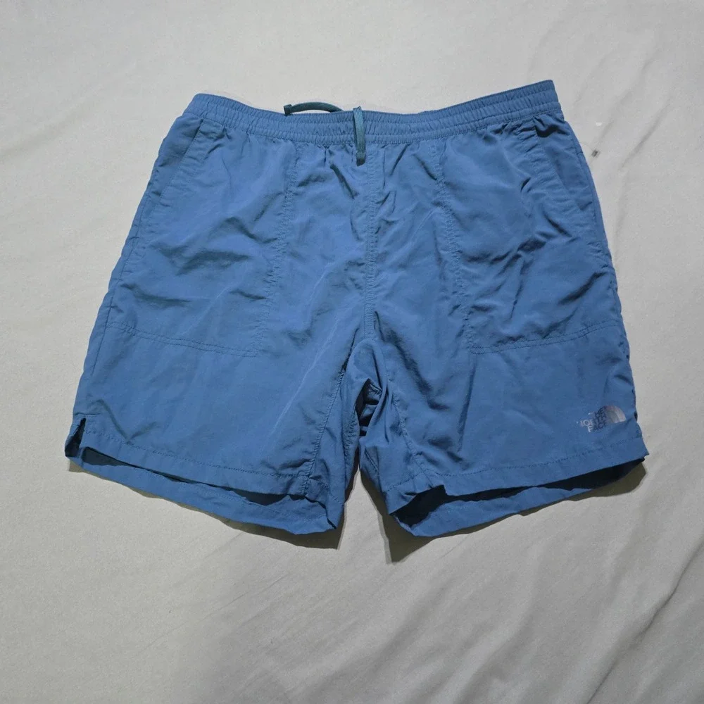 The North Face Shorts Mens Large Blue Nylon Mesh Lined Hiking Trail